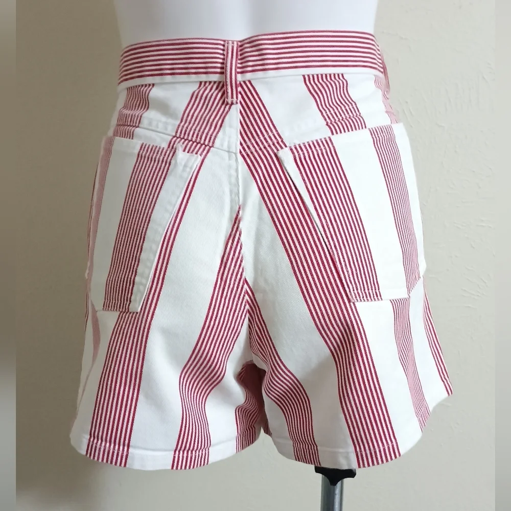 🔥 VINTAGE 90s GRAIL: Skoozi Candy Striped "Mom" Shorts - Picture 6 of 8